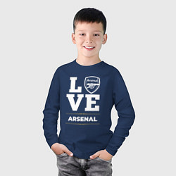Лонгслив хлопковый детский Arsenal Love Classic, цвет: тёмно-синий — фото 2