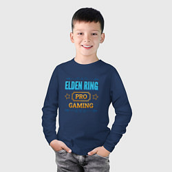 Лонгслив хлопковый детский Игра Elden Ring PRO Gaming, цвет: тёмно-синий — фото 2