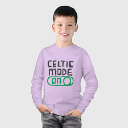 Лонгслив хлопковый детский Celtic Mode On, цвет: лаванда — фото 2