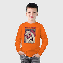 Лонгслив хлопковый детский ПРИНЦЕССА МОНОНОКЕPRINCESS MONONOKE, цвет: оранжевый — фото 2