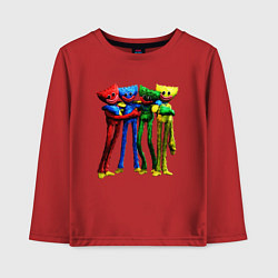Лонгслив хлопковый детский GAME POPPY PLAYTIME Mini Huggies, цвет: красный