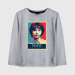 Лонгслив хлопковый детский Stranger Things Майк, цвет: меланж