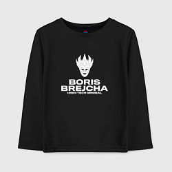 Лонгслив хлопковый детский Boris Brejcha High Tech Minimal, цвет: черный