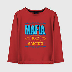 Лонгслив хлопковый детский Игра Mafia PRO Gaming, цвет: красный