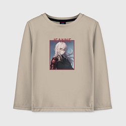 Лонгслив хлопковый детский Jeannes eyes, цвет: миндальный