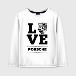 Лонгслив хлопковый детский Porsche Love Classic, цвет: белый