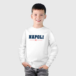 Лонгслив хлопковый детский Napoli FC Classic, цвет: белый — фото 2