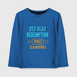 Лонгслив хлопковый детский Игра Red Dead Redemption PRO Gaming, цвет: синий