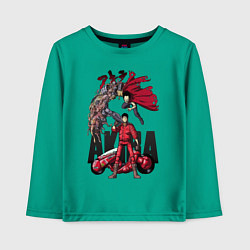Лонгслив хлопковый детский Akira anime, цвет: зеленый