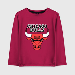 Лонгслив хлопковый детский Chicago Bulls, цвет: маджента