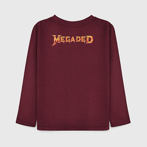 Детский лонгслив MEGADED / Меланж-бордовый – фото 2