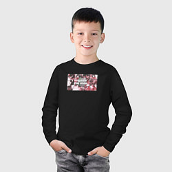 Лонгслив хлопковый детский Атака Титанов GTA Style, цвет: черный — фото 2