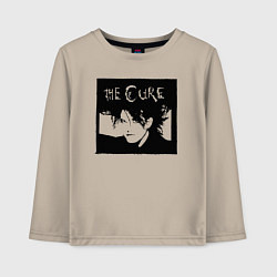 Лонгслив хлопковый детский The Cure Роберт Смит, цвет: миндальный