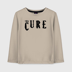 Лонгслив хлопковый детский The Cure лого, цвет: миндальный