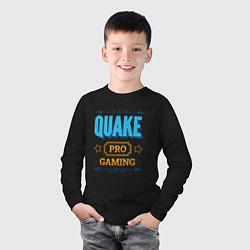Лонгслив хлопковый детский Игра Quake pro gaming, цвет: черный — фото 2