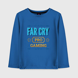 Лонгслив хлопковый детский Игра Far Cry pro gaming, цвет: синий