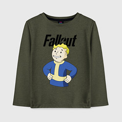 Лонгслив хлопковый детский Fallout blondie boy, цвет: меланж-хаки