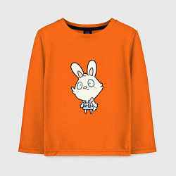 Лонгслив хлопковый детский Rabbit - Dont Know, цвет: оранжевый