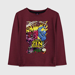 Детский лонгслив Zen - intergalactic ninja