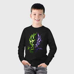 Лонгслив хлопковый детский Гоку Сон - Жемчуг Дракона, цвет: черный — фото 2