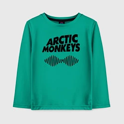 Лонгслив хлопковый детский Arctic Monkeys, цвет: зеленый