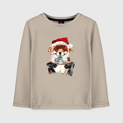 Детский лонгслив Christmas smile foxy