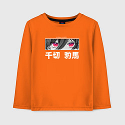 Лонгслив хлопковый детский Eyes Hyoma Chigiri, цвет: оранжевый