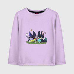 Детский лонгслив Котики Сайно и Тигнари