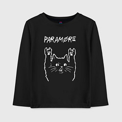 Детский лонгслив Paramore рок кот