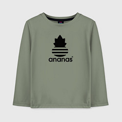 Лонгслив хлопковый детский Ananas - Adidas, цвет: авокадо