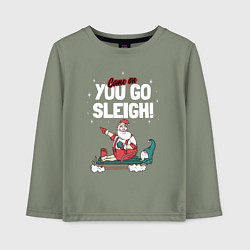 Детский лонгслив Come on you go sleigh