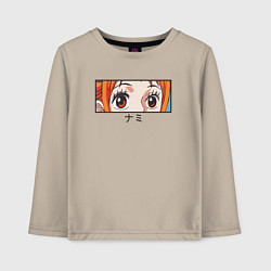 Лонгслив хлопковый детский Нами, цвет: миндальный