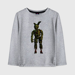 Лонгслив хлопковый детский Springtrap, цвет: меланж