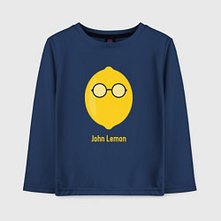 Лонгслив хлопковый детский John Lemon, цвет: тёмно-синий