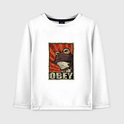 Детский лонгслив Obey frog