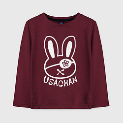 Лонгслив хлопковый детский Как у Будды из аниме Shuumatsu no Walkure, цвет: меланж-бордовый