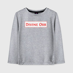 Лонгслив хлопковый детский Divine Orb дроп в Path of Exile, цвет: меланж