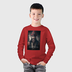 Лонгслив хлопковый детский Нижний Новгород - персонаж, цвет: красный — фото 2