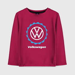 Лонгслив хлопковый детский Volkswagen в стиле Top Gear, цвет: маджента