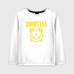 Лонгслив хлопковый детский Doomvana, цвет: белый