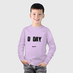 Лонгслив хлопковый детский D DAY Agust D, цвет: лаванда — фото 2