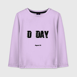 Лонгслив хлопковый детский D DAY Agust D, цвет: лаванда