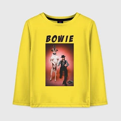 Лонгслив хлопковый детский David Bowie Diamond Dogs, цвет: желтый