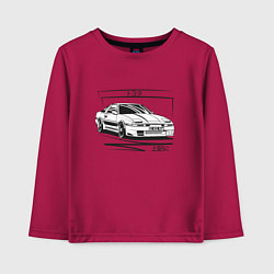 Лонгслив хлопковый детский Toyota Supra MK3, цвет: маджента