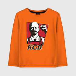 Лонгслив хлопковый детский KGB Lenin, цвет: оранжевый