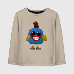 Лонгслив хлопковый детский Хагги Вагги Chicken - Chicken Gun, цвет: миндальный