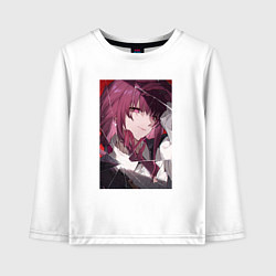 Лонгслив хлопковый детский Кафка за стеклом, цвет: белый