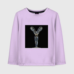 Лонгслив хлопковый детский Дух экстаза, цвет: лаванда