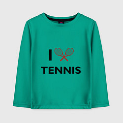 Детский лонгслив I Love Tennis