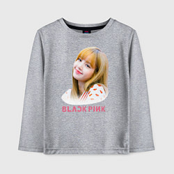 Лонгслив хлопковый детский Lisa Blackpink, цвет: меланж